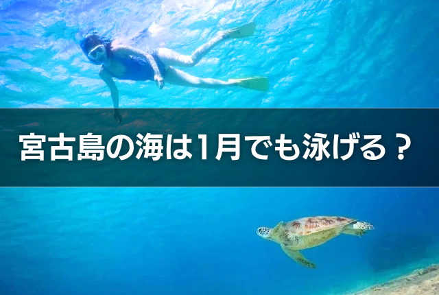 宮古島の海は1月でも泳げる?