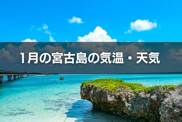 1月の宮古島の気温・天気
