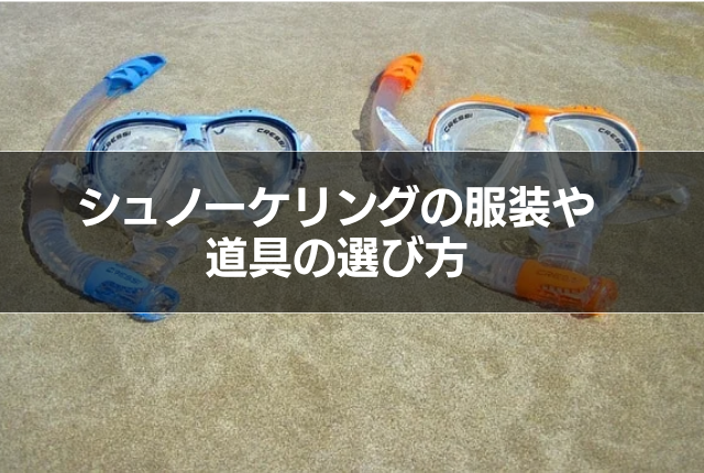 基本のシュノーケリングの服装と持ち物