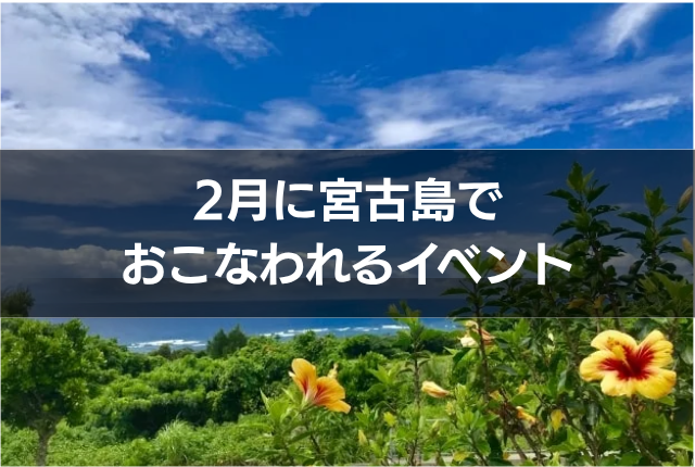 2月に宮古島でおこなわれるイベント