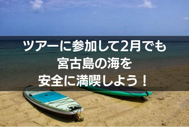 ツアーに参加して2月でも宮古島の海を安全に満喫しよう！