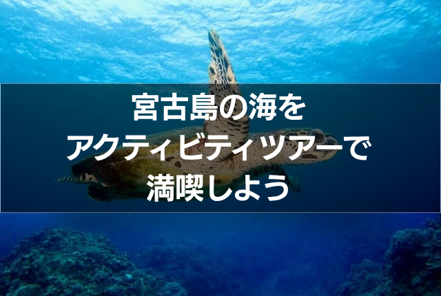 宮古島の海をアクティビティツアーで満喫しよう