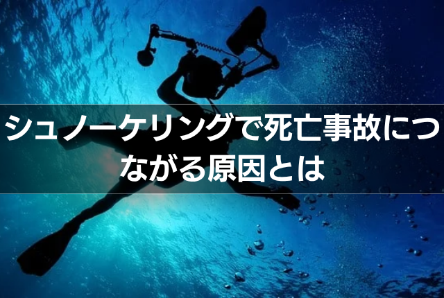 シュノーケリングで死亡事故につながる原因とは