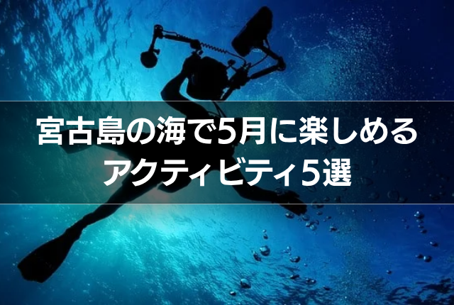 宮古島の海で5月に楽しめるアクティビティ5選