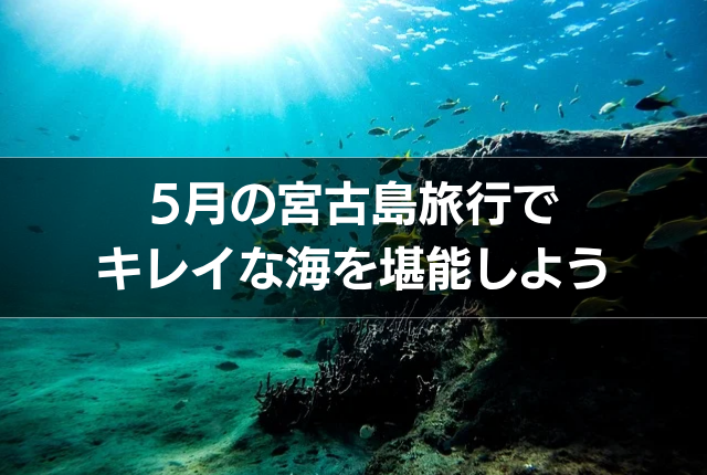 5月の宮古島旅行でキレイな海を堪能しよう